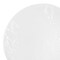 White with Silver Antique Floral Round Disposable Plastic Dinner Plates - 10.25" (120 Plates)